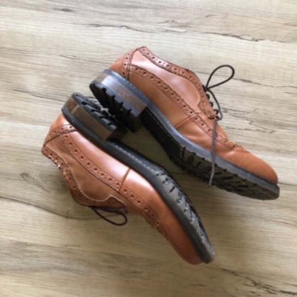 Steve Madden Tan Leather Oxfords - Picture 9 of 11